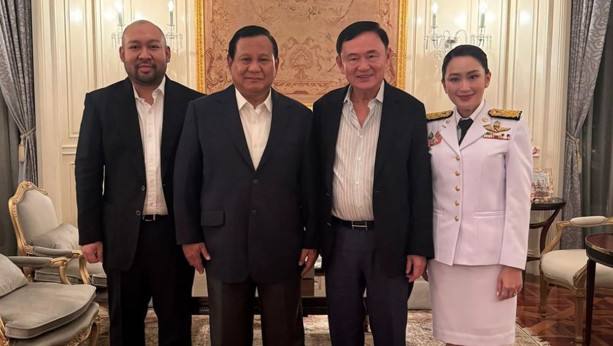 Prabowo Hosts Former Thai PM Thaksin Shinawatra and His Daughter