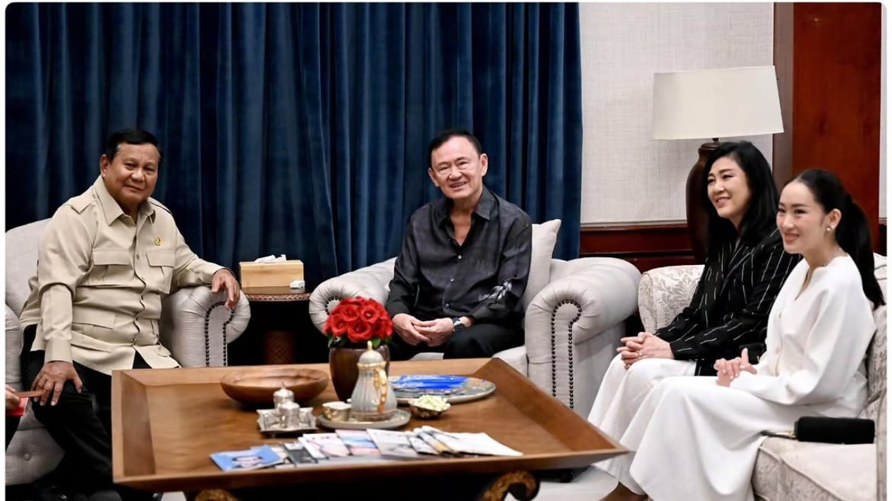 Prabowo Hosts Thaksin Shinawatra for Evening Talks on Global and Regional Issues