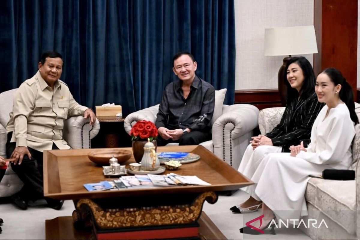 Prabowo hosts former Thai PM Thaksin Shinawatra at Jakarta residence