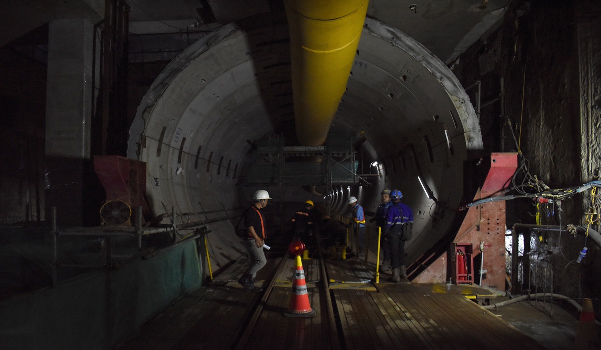 MRT Jakarta Phase 2A Northbound Tunnel Fully Connected from Bundaran HI to Kota