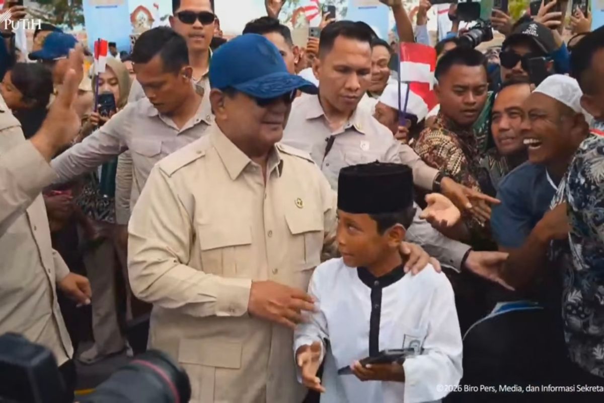 Prabowo arrives in West Lombok to inaugurate five dams simultaneously
