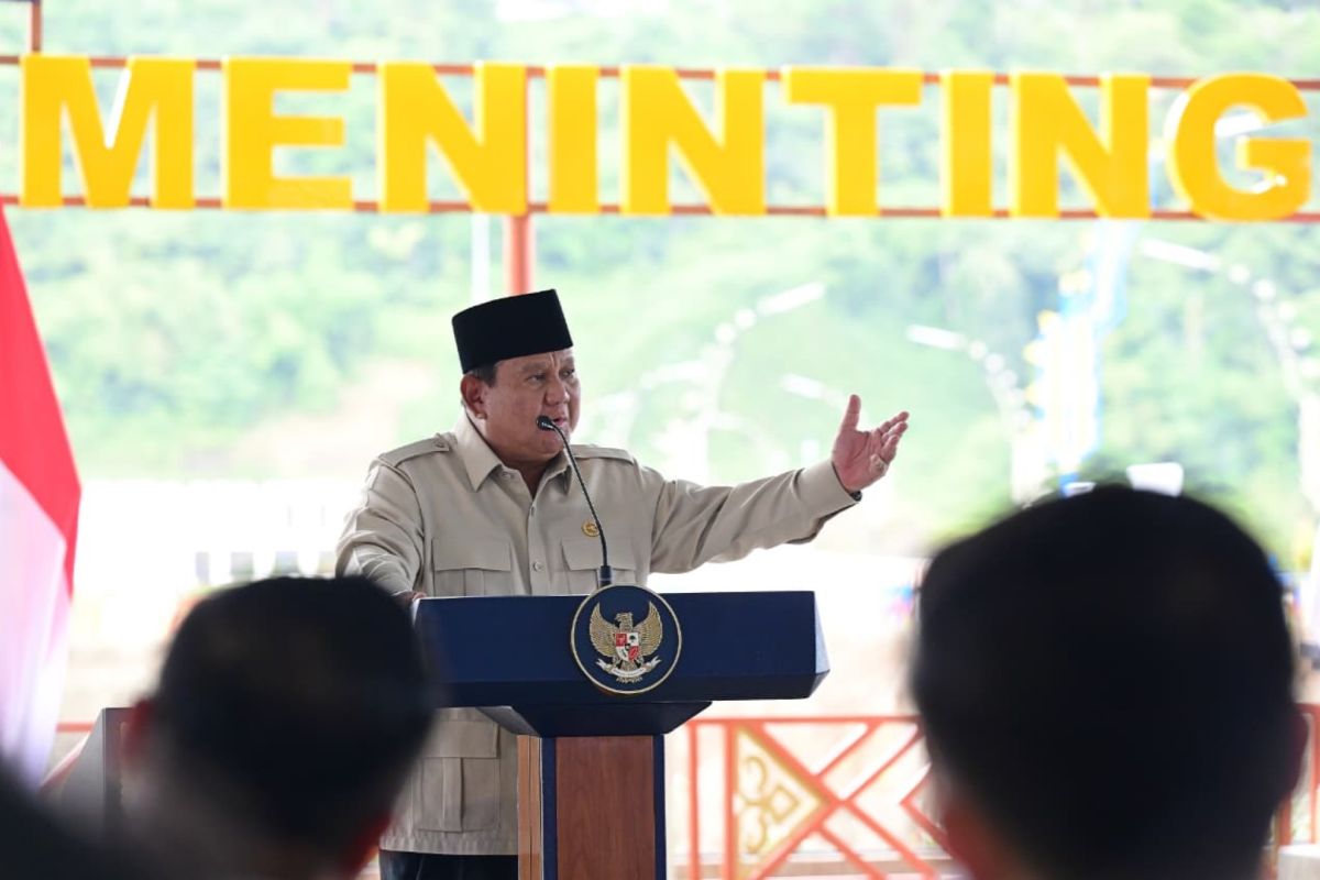 Prabowo: Dams and B50 proof of real work towards a prosperous Indonesia