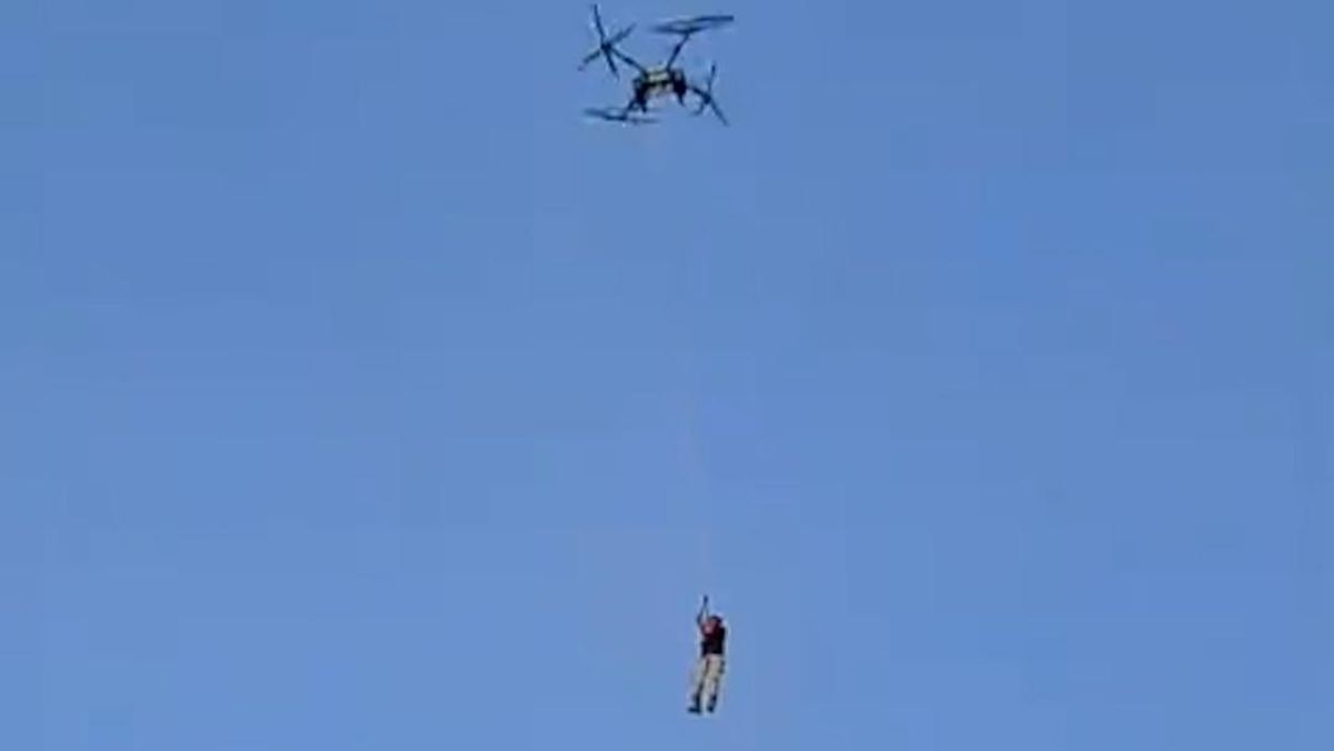 Accompanied by Police, 'Flying Farmer' Boss Apologises for Drone Stunt