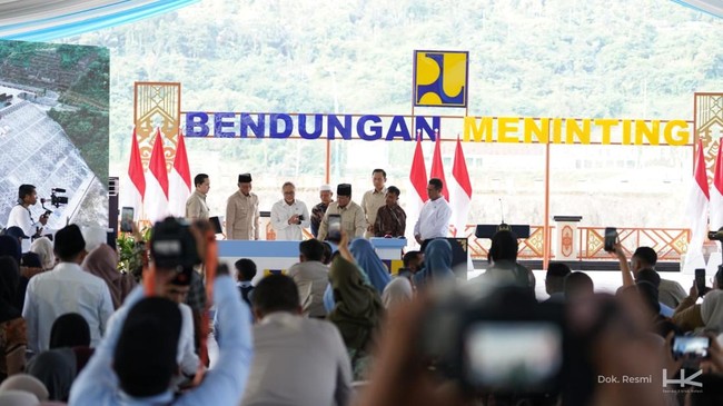 Prabowo Inaugurates Two Hutama Karya Dams, Boosting Food and Water Security