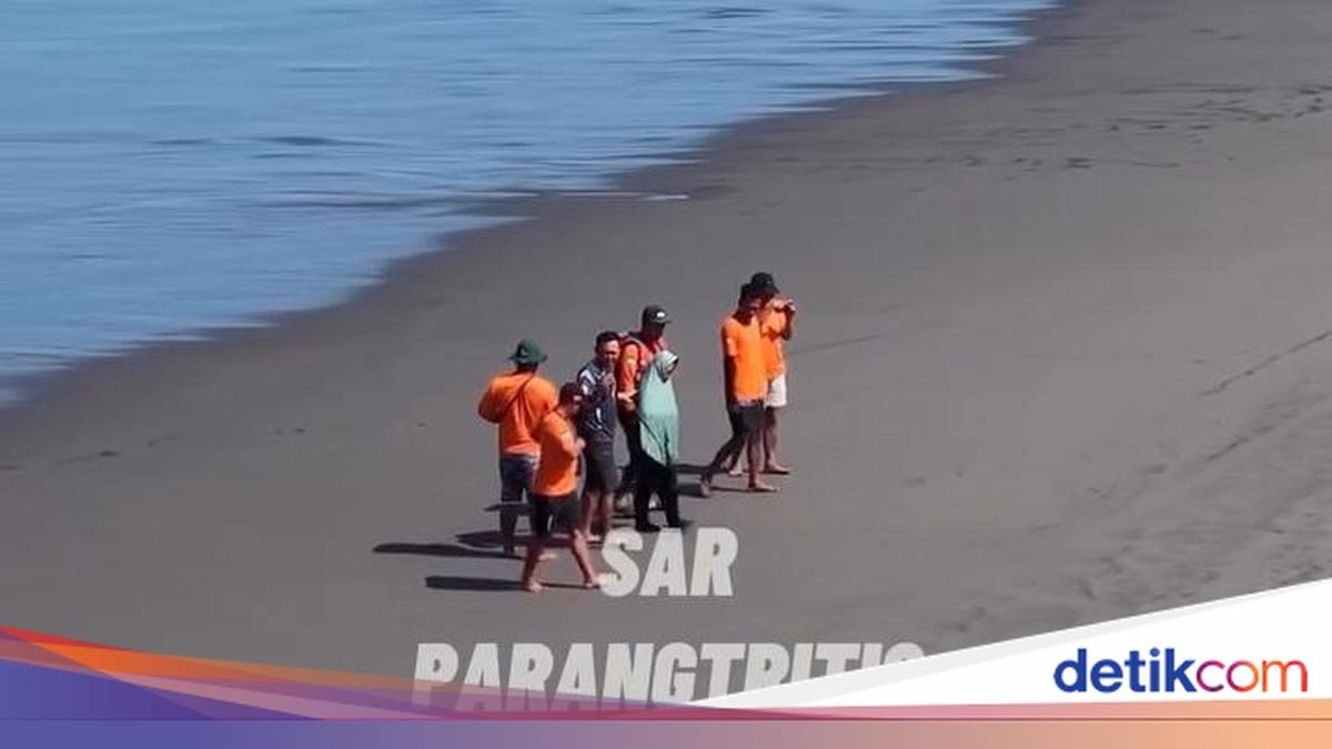Mysterious Woman's Reckless Act into Parangtritis Sea Causes Uproar