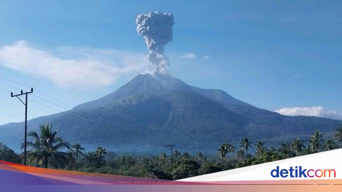 Mount Lewotobi Erupts Again This Morning, Ash Column Reaches 1,000 Metres