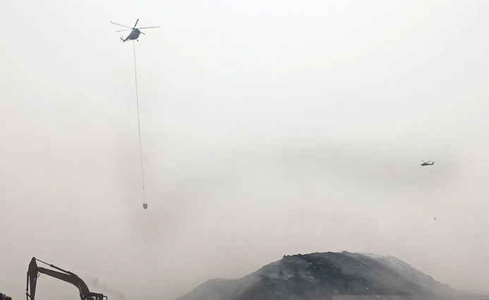 Jatiwaringin Landfill Fire Under Control, Water Bombing Operations Halted