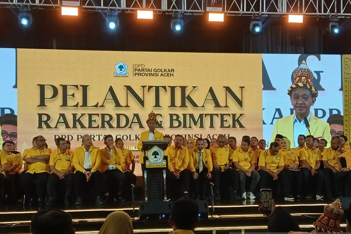 Bahlil urges Golkar Aceh to strengthen consolidation to increase legislative seats