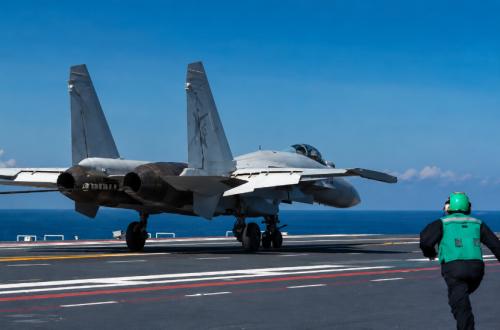 Chinese Fighter Jet Spotted Taking Off with Four Anti-Ship Missiles for the First Time
