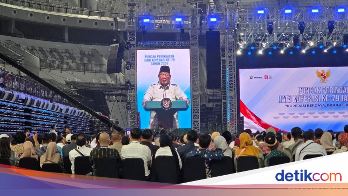 Prabowo at National Cooperatives Day: 'Your Faces Aren't Those Who Flee with Money Abroad'