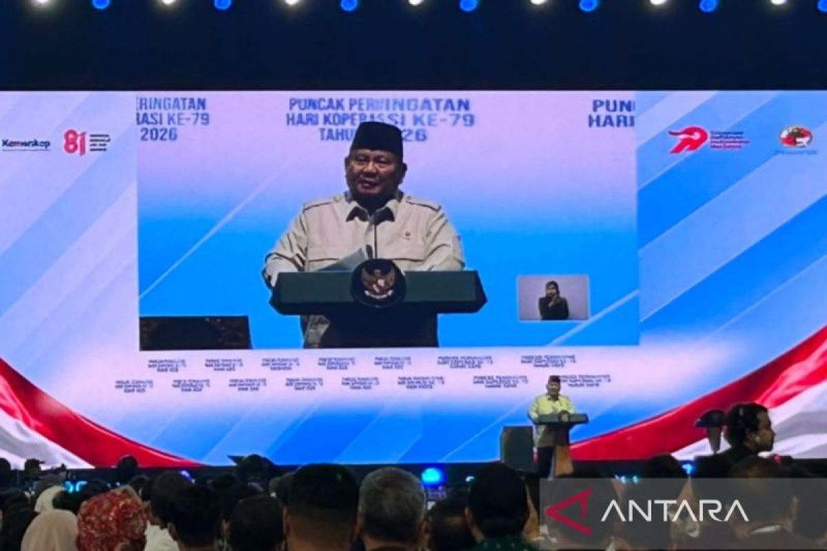 At 79th National Cooperative Day, Prabowo feels cooperatives are family