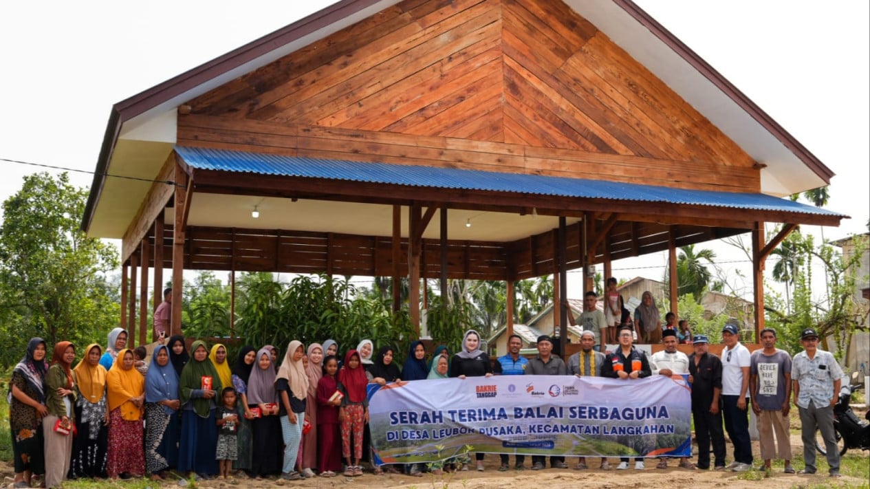 Bakrie Group and Pema Global Energi Inaugurate Community Hall for North Aceh Flood Recovery