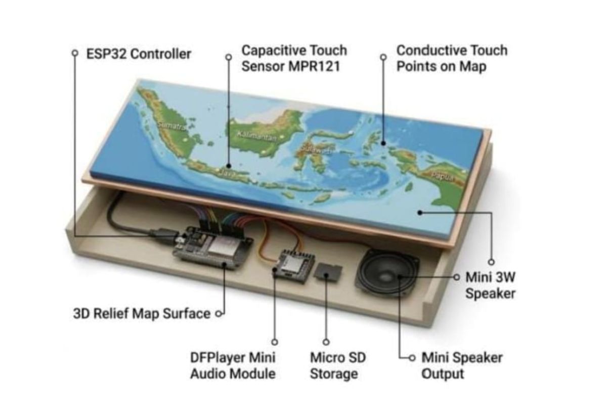Unej students design inclusive geospatial tool for visually impaired pupils