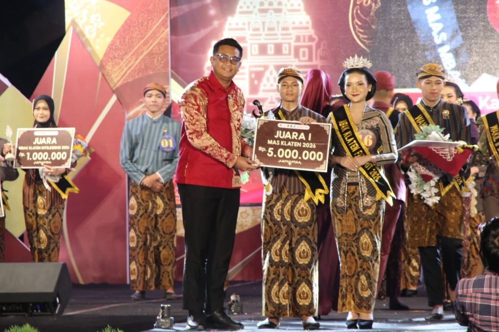 Erlangga Farel and Aurelia Kayyla Crowned Mas and Mbak Klaten 2026
