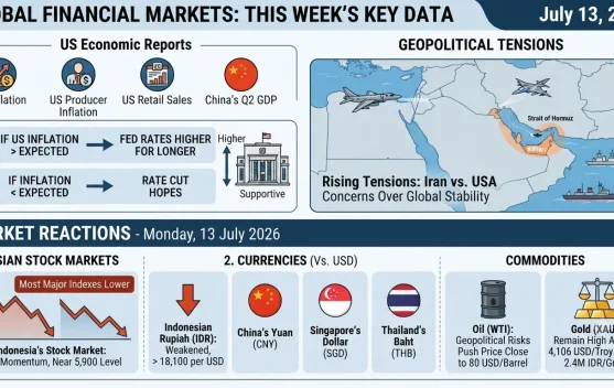 Rupiah Falls as Iran-US Tensions Rise