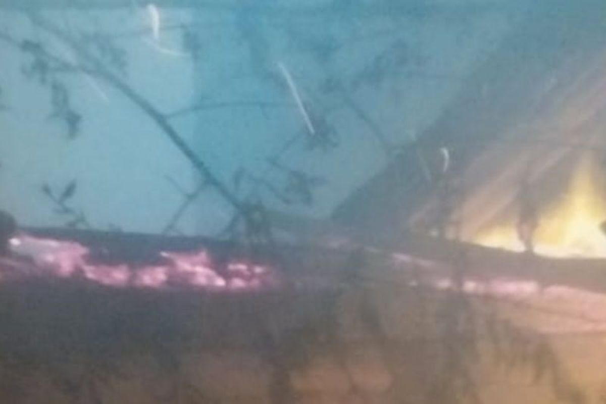 House in Koja, North Jakarta, Destroyed by Fire Following Explosion