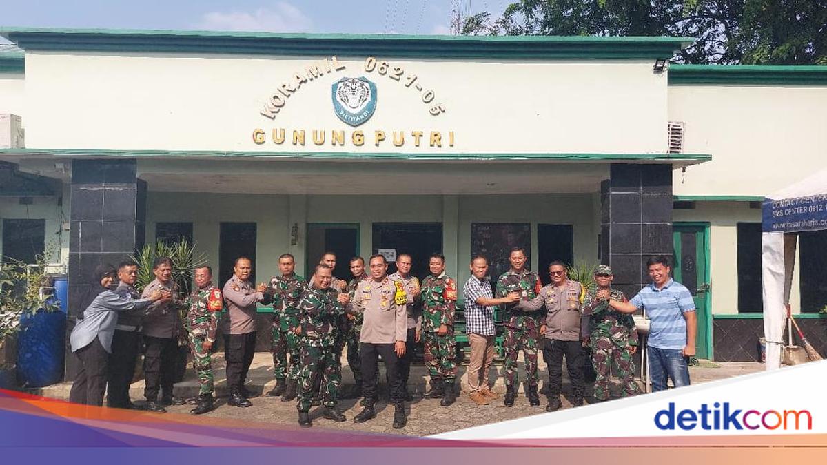 Bogor Police Precincts Visit Military Sub-District Commands to Maintain Synergy