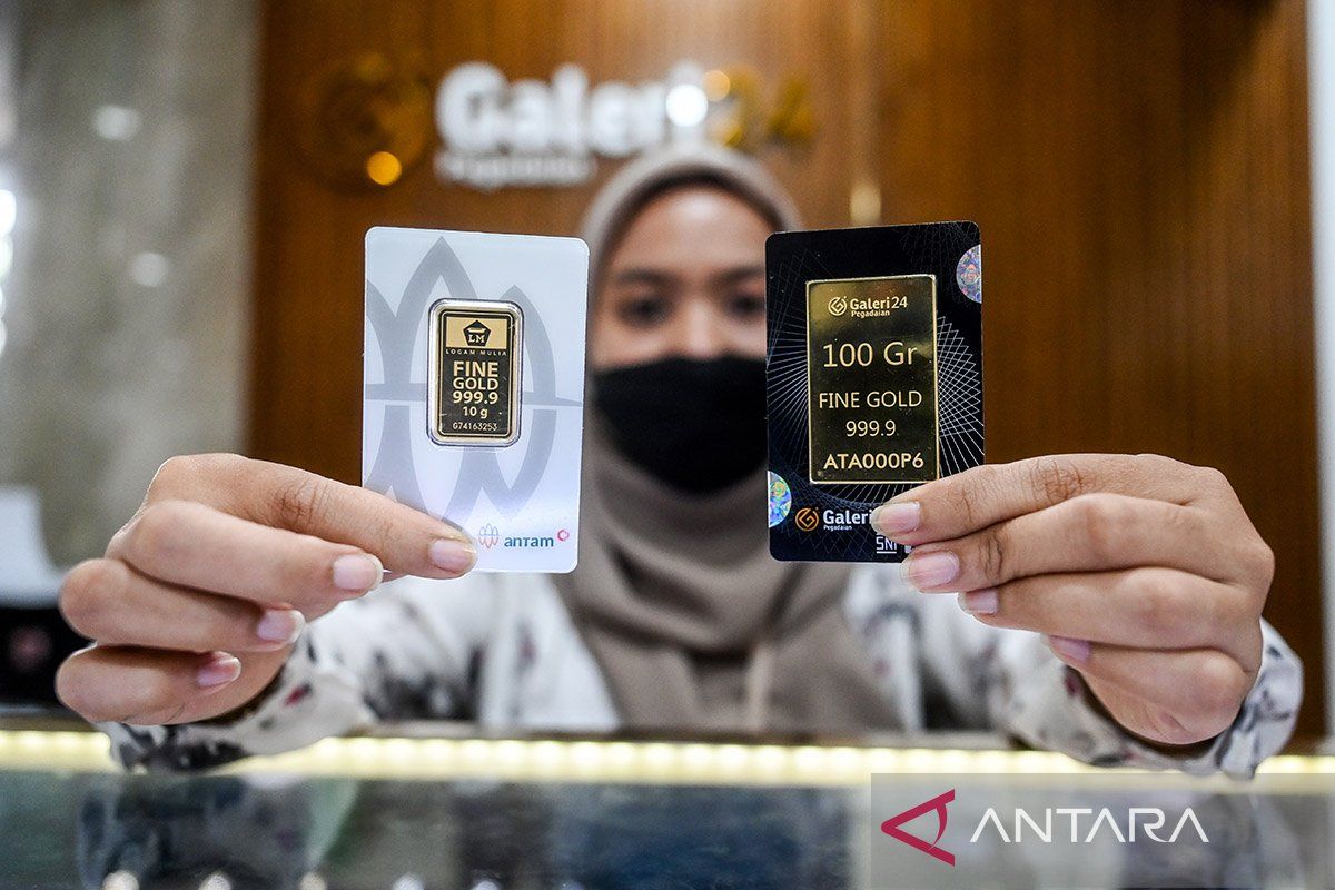 Complete price list for three gold brands at Pegadaian on Wednesday
