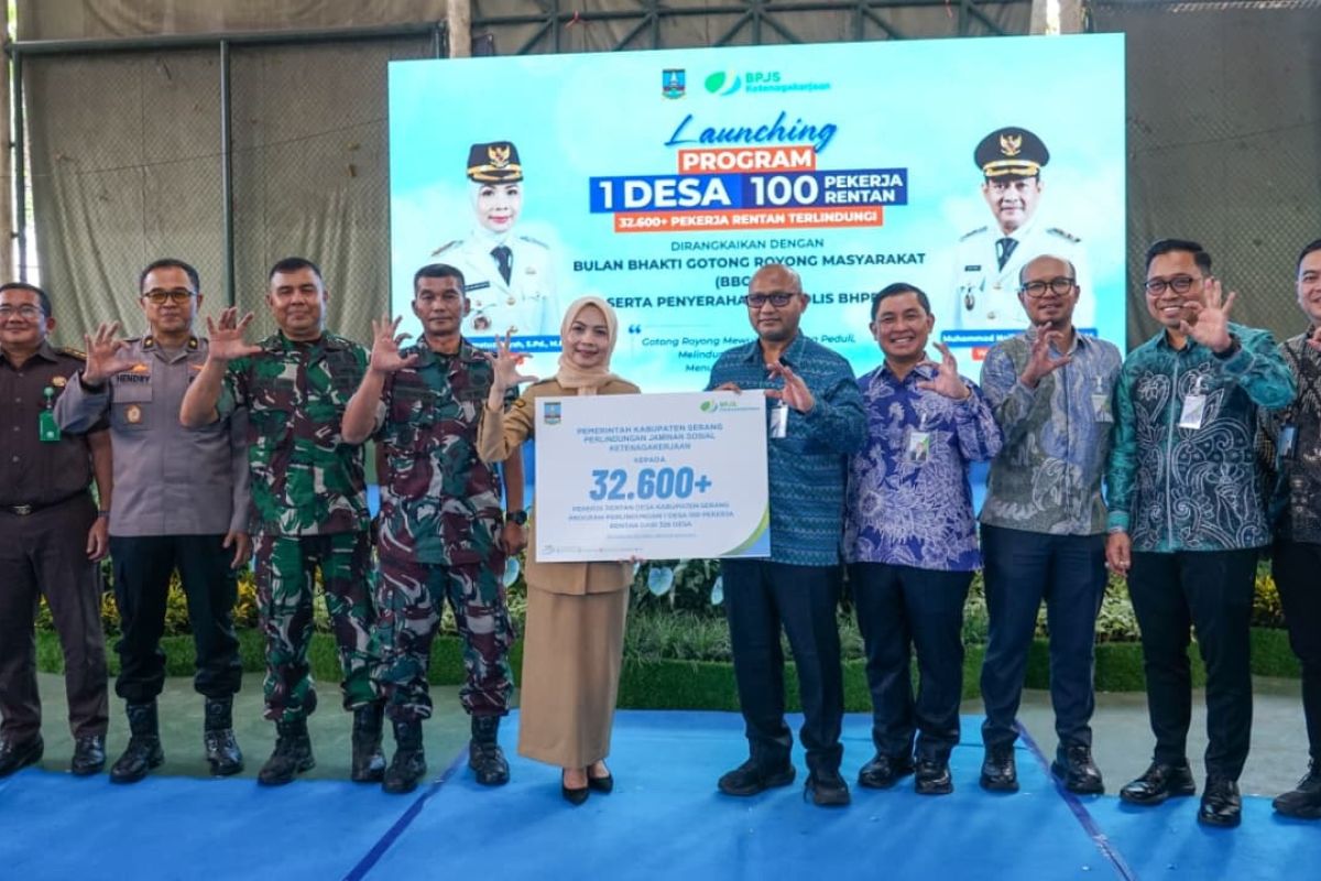 Serang Regency Expands Protection: Over 32,600 Vulnerable Village Workers Now Covered by BPJS Employment