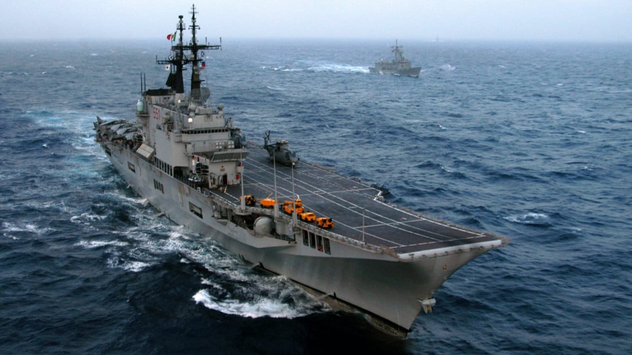Indonesia's First Aircraft Carrier Giuseppe Garibaldi Enters Final Stage Before Sailing to RI