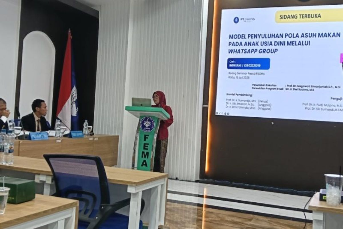 ANTARA Journalist Presents Dissertation on WhatsApp-Based Stunting Counselling