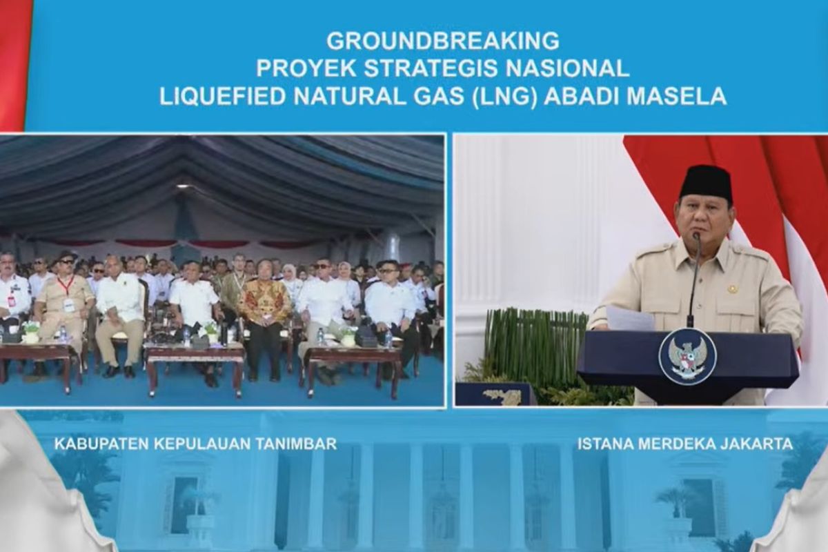 Prabowo: Abadi Masela LNG a crucial project awaited for three decades