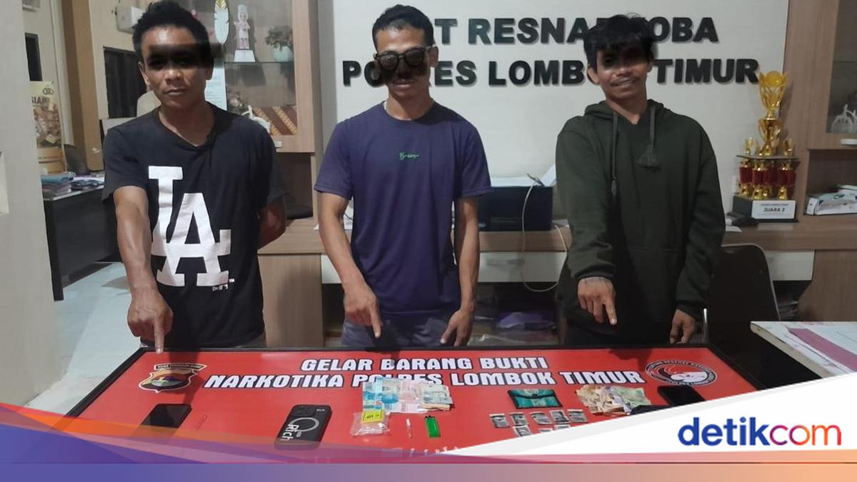 Five Drug Dealers and Users Arrested in East Lombok, Police Seize Prescription Pills