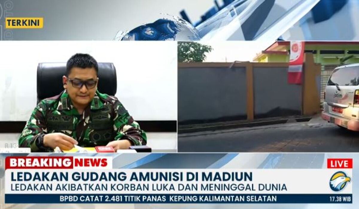 TNI Ammunition Depot in Madiun Explodes During Routine Maintenance