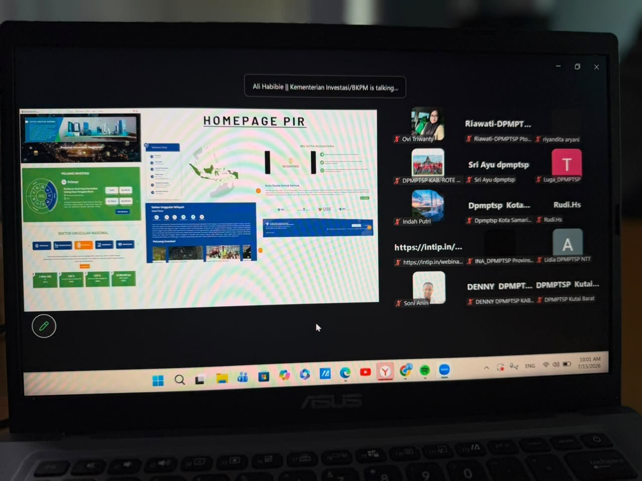 Sulawesi Barat DPMPTSP Optimises Regional Investment Portal Following BKPM Webinar