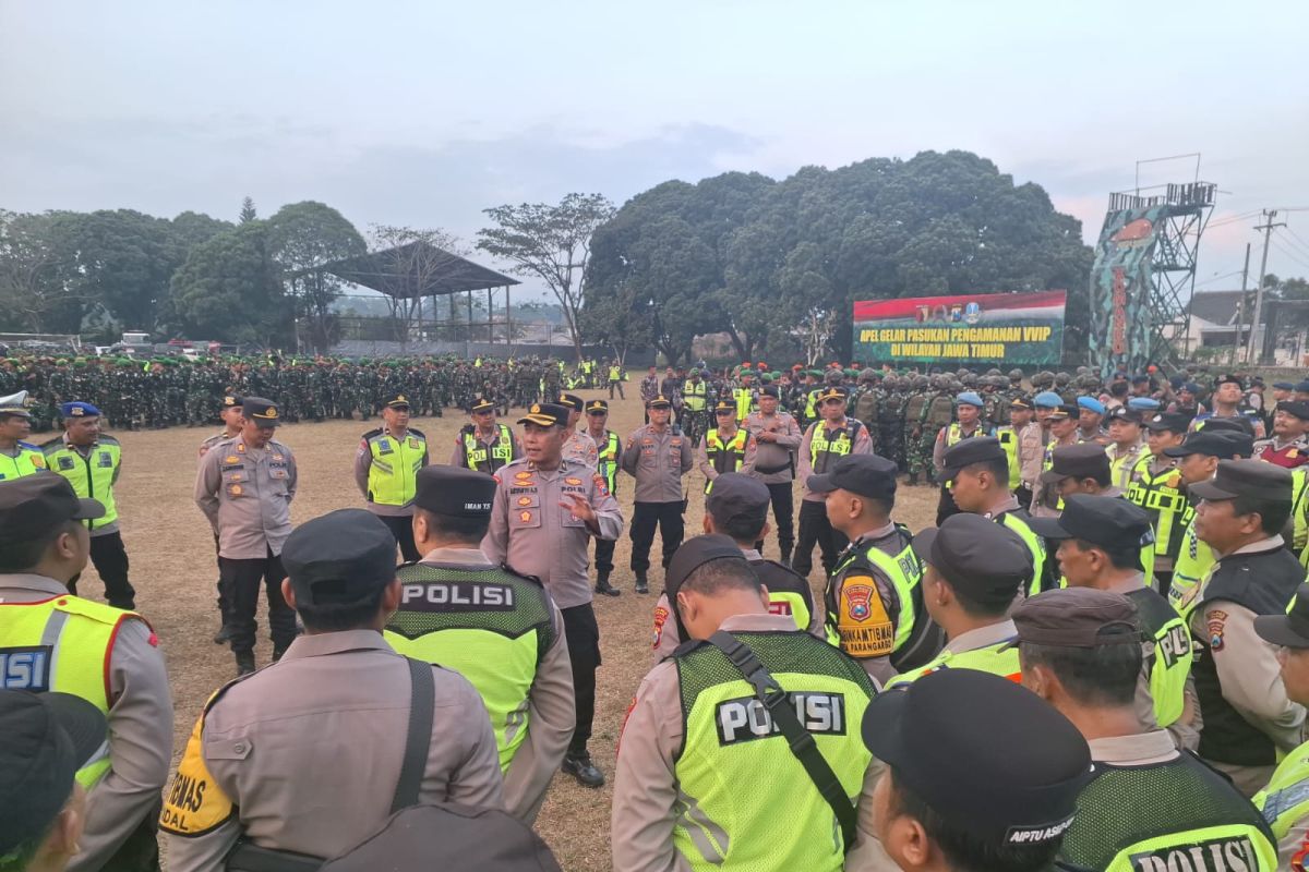 Police deploy over 300 personnel to secure president's agenda in Malang