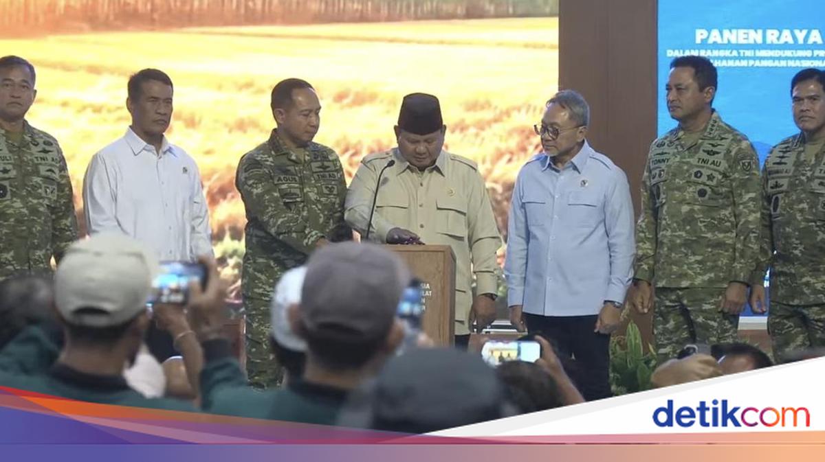 Prabowo Launches Simultaneous Harvest at 43 Locations Across Indonesia from Malang Airbase