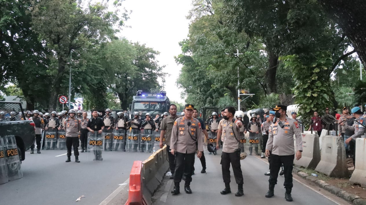 706 Joint Personnel Deployed to Secure Demonstration in Central Jakarta, Traffic Engineering to Be Situational