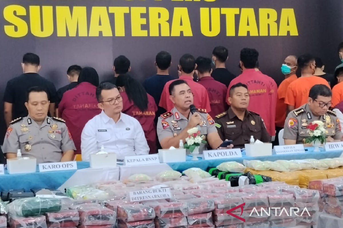 North Sumatra Police: Methamphetamine Seizures Show Rising Trend Over Past Three Years