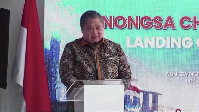 Airlangga Compares RI-Singapore Subsea Cable to Jakarta-Bogor: 'No Traffic Jams on This Digital Highway'