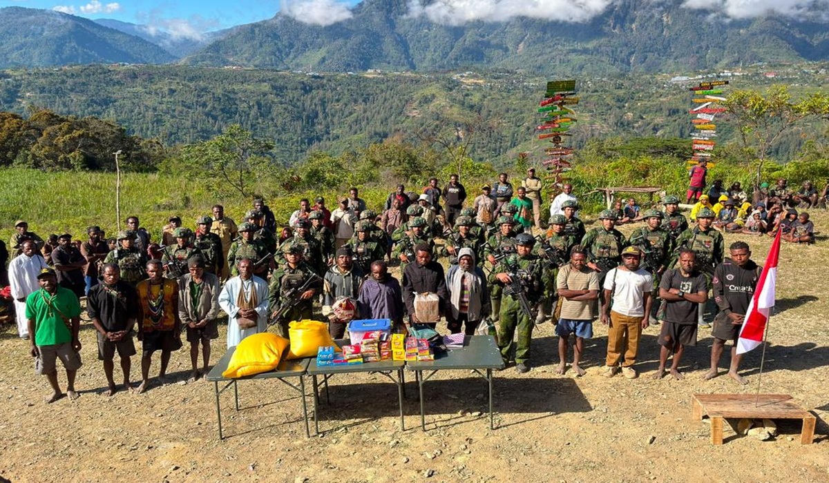 TNI Habema Seizes OPM Transit Post Belonging to Daniel Aibon Kogoya in Intan Jaya