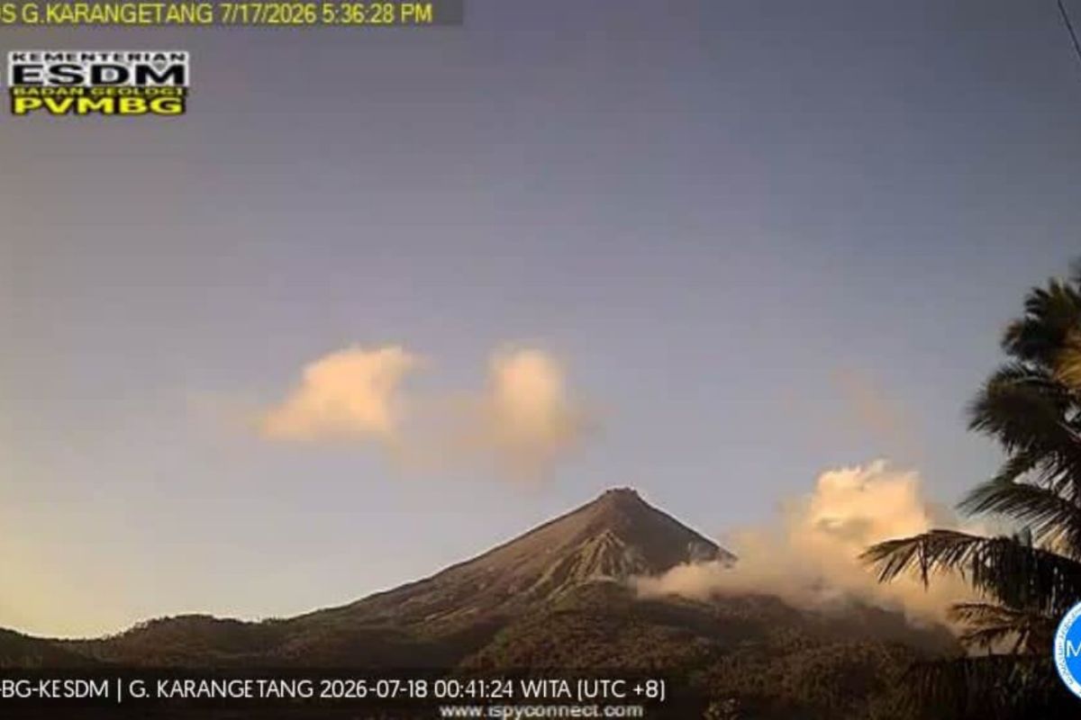 Geological Agency: Rumbling from Mount Karangetang Heard as Far as Observation Post