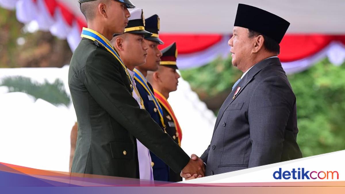 President Prabowo Inaugurates 1,177 TNI-Polri Officers, Names Top Graduates