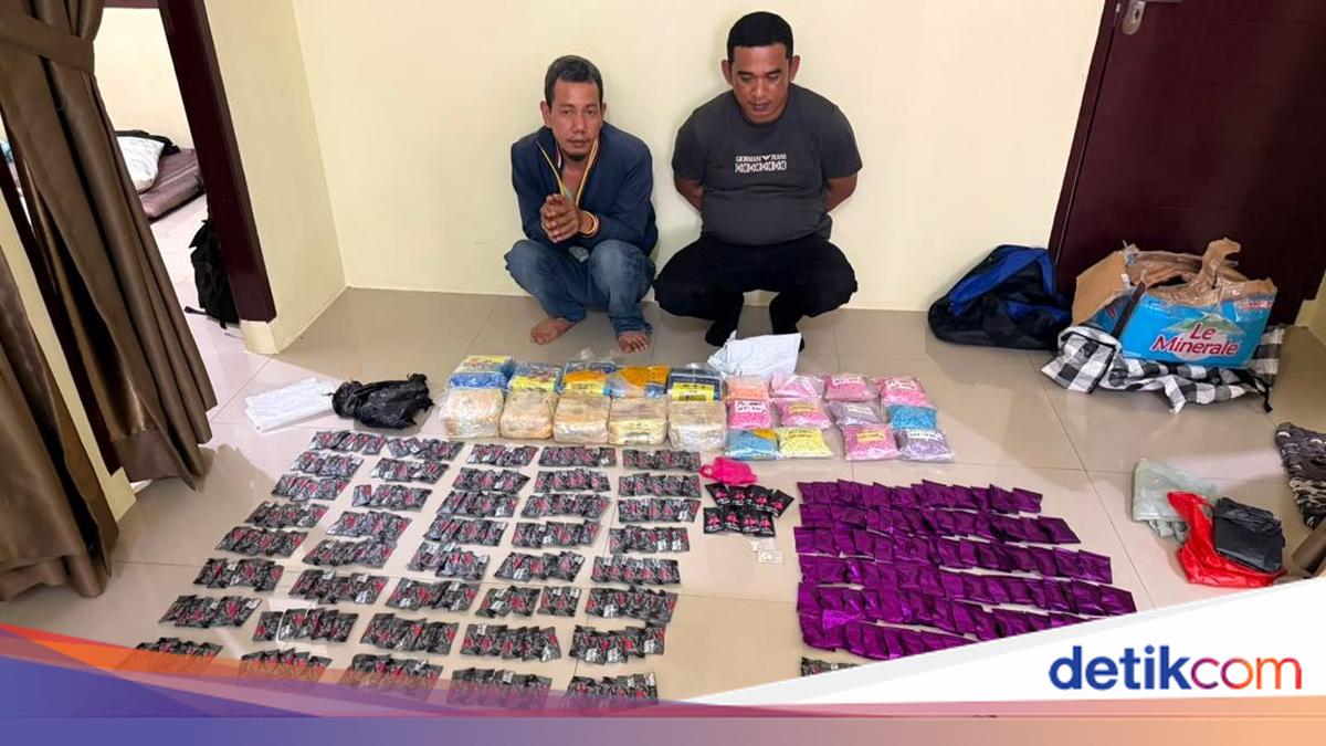 Bareskrim Foils Methamphetamine and Ecstasy Distribution in Pekanbaru, Two Arrested