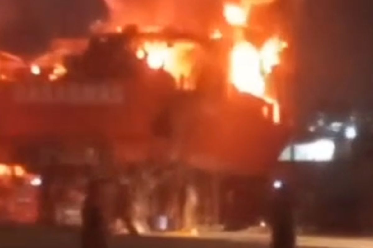 Basarnas confirms ship fire at Muara Baru, North Jakarta