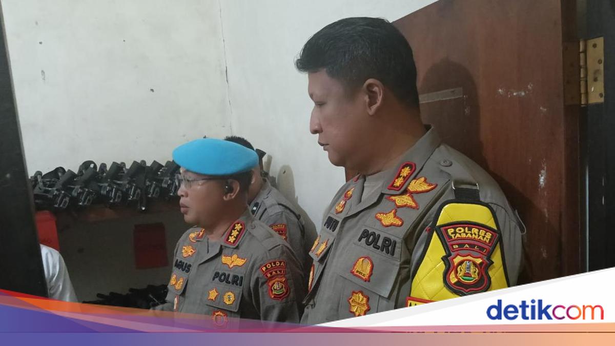 Bali Police Internal Affairs Chief Leads Firearms Storage Inspection in Tabanan