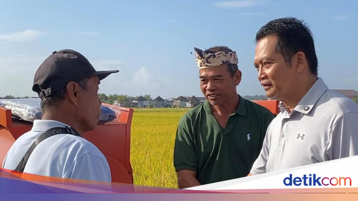 Jembrana Regent Hands Over Rice Thresher Assistance to Seven Subak