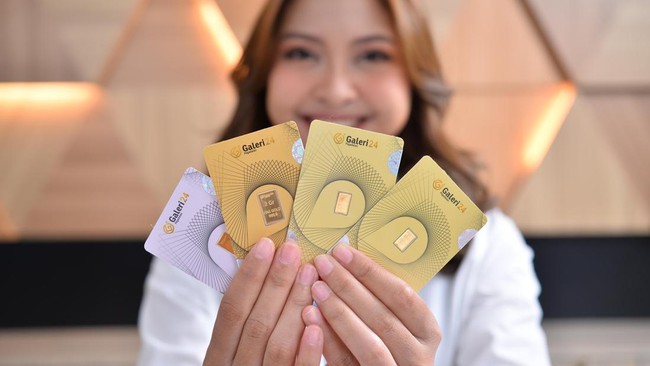 Gold Prices at Pegadaian Galeri 24, UBS and Antam All Surge Today