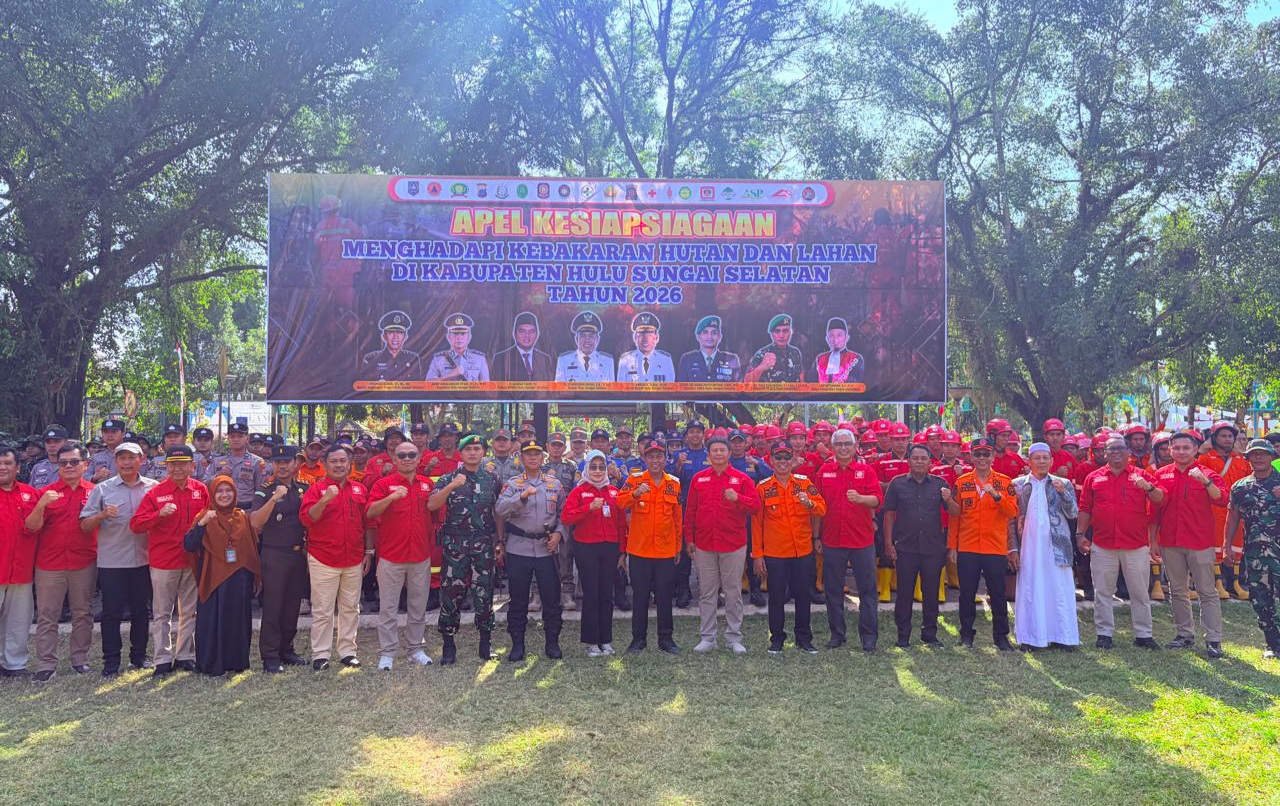 Hulu Sungai Selatan Government and Astra Agro Hold Forest Fire Preparedness Drill