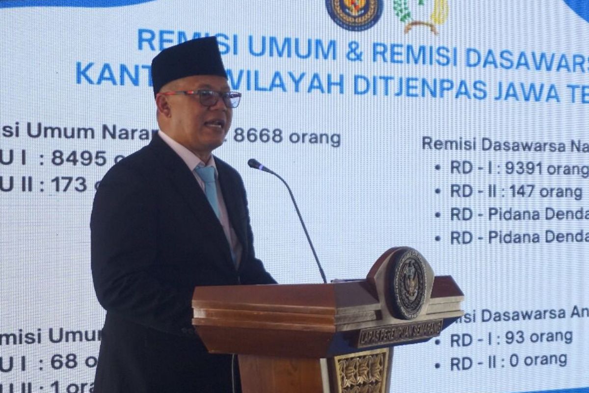 34 juvenile inmates in Central Java receive remission for National Children's Day