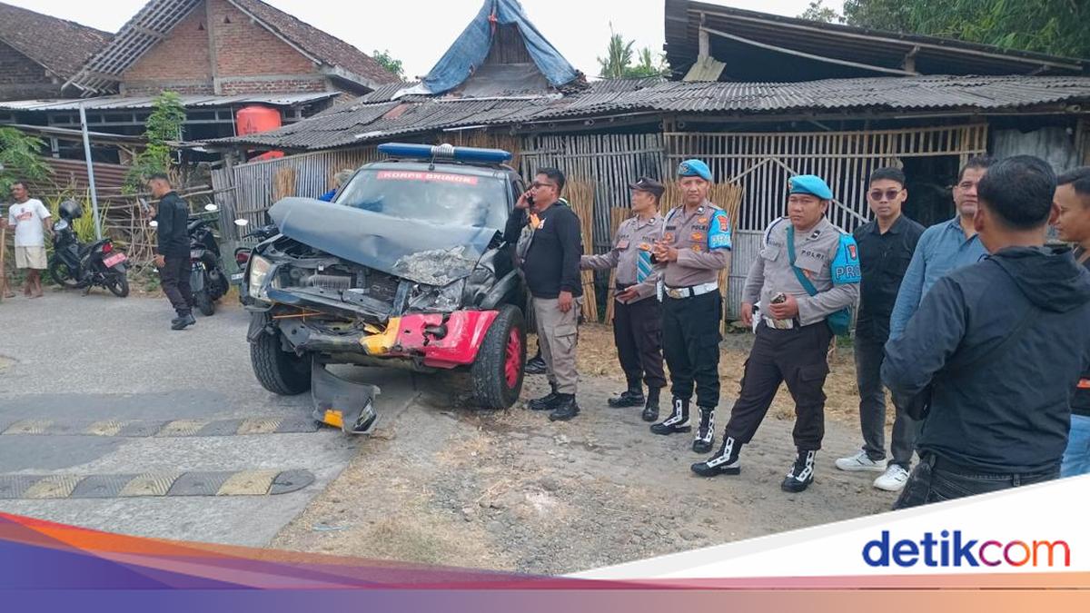 Brimob Vehicle Struck by Train at Unguarded Crossing in Bantul, No Injuries Reported