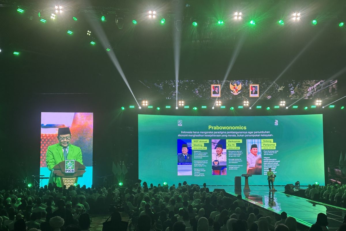 Cak Imin says 'Prabowonomics' reflects PKB's gratitude at 28th anniversary