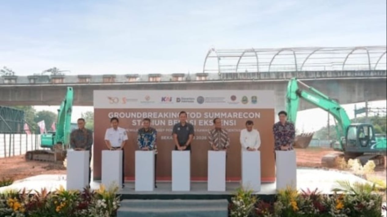 Coordinating Minister AHY Breaks Ground on Summarecon Transit Oriented Development at Bekasi Extension Station