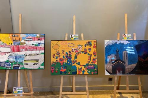 Painting Exhibition by Children with Special Needs Highlights Message of Social Inclusion