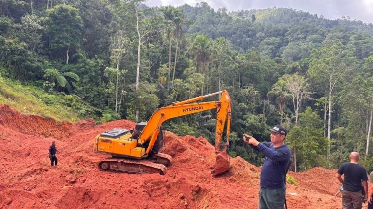 Forestry Ministry Shuts Down Illegal Gold Mine in North Sulawesi Forest, Two Named Suspects