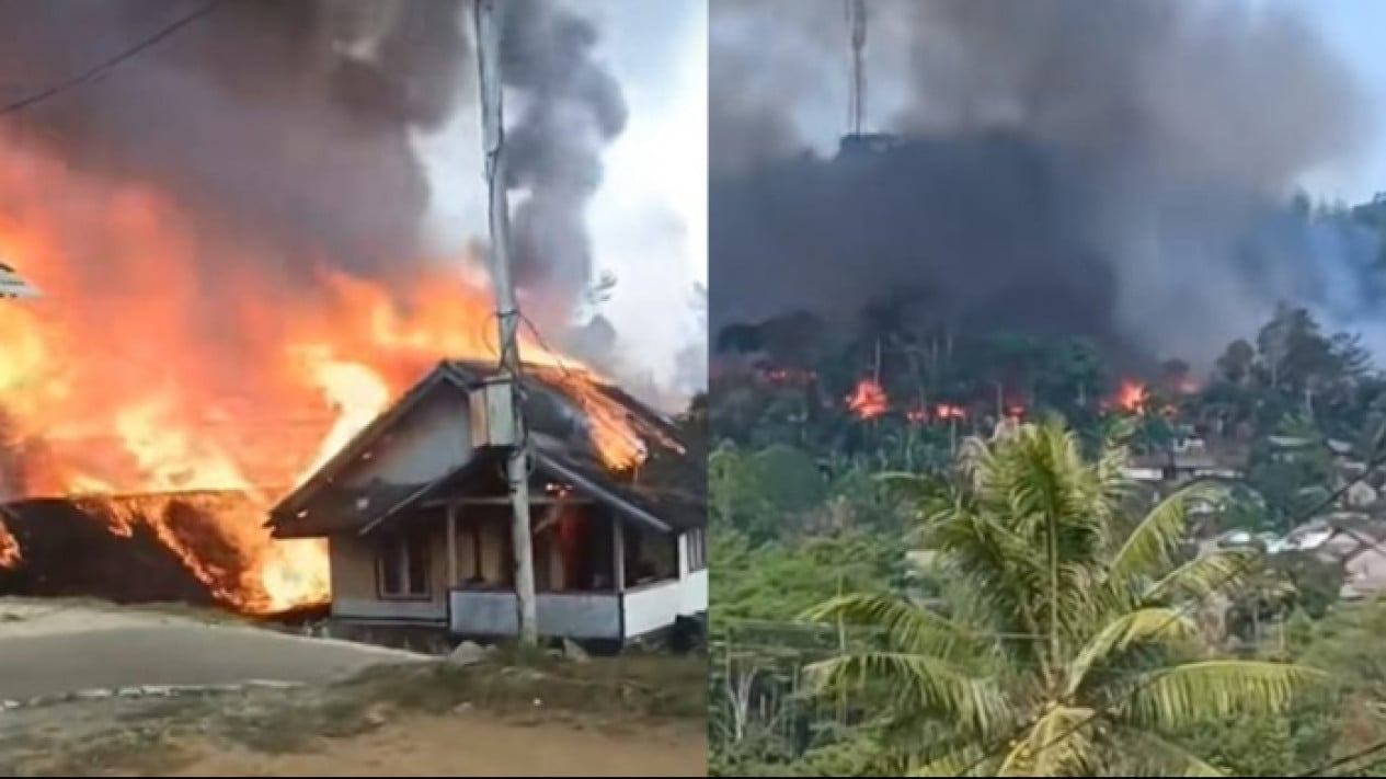 Massive Fire Devastates Kasepuhan Ciptamulya, Atalia Praratya Recalls Landslide Tragedy Two Years Ago